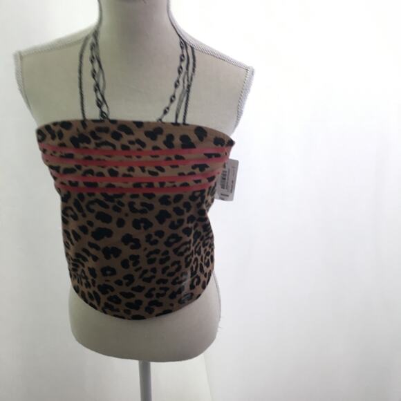 Flirtitude Active Crop Top Chocolate Leopard M - Picture 4 of 14